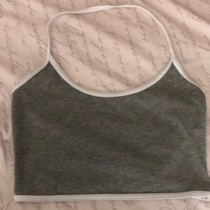 Grey crop top